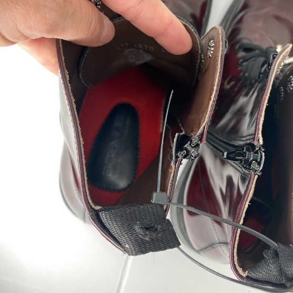 BOEMOS Men's Italian Burgundy Boots - Picture 8 of 8